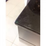 Vanity Tops - Black Quartz Stone 1200mm Double